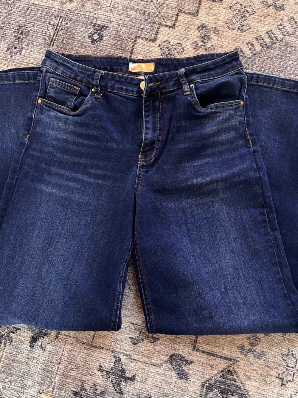 Kut from the Kloth Deep Indigo Wide Leg Jeans